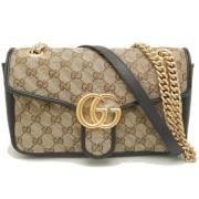 Gucci Vintage Pre-owned Canvas gucci-vskor Beige, Dam