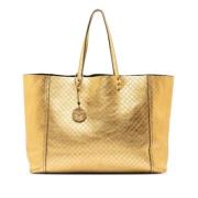 Bottega Veneta Vintage Pre-owned Laeder handvskor Yellow, Dam