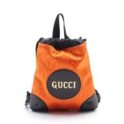 Gucci Vintage Pre-owned Canvas ryggsckar Orange, Herr