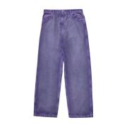 Bonsai Super Loose Fit Dyed Viola Jeans Purple, Herr