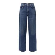 Agolde Casual Baggy Jeans Blue, Dam