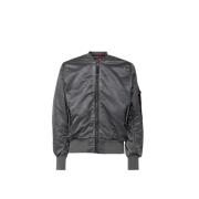 Alpha Industries Vintage Antracite Bomberjacka Gray, Herr