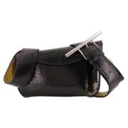 Alexander McQueen Laeder handvskor Black, Dam