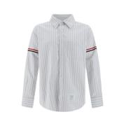 Thom Browne Klassisk Vit Skjorta Gray, Herr