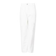 Pinko Elegant mångsidiga byxor med moderna detaljer White, Dam