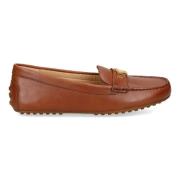 Ralph Lauren Platta mockasiner Brown, Dam