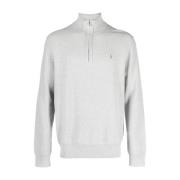 Polo Ralph Lauren Casual Grå Bomull Långärmad Pullover Gray, Herr