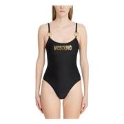 Moschino Svart Strandkläder Baddräkt Black, Dam