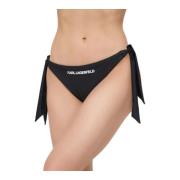 Karl Lagerfeld Dam badkläder BOW Bikini Bottoms W/Logo Black, Dam