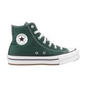 Converse Höjda Hi-Top Sneakers Green, Dam