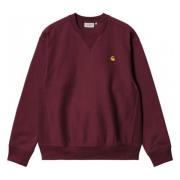 Carhartt Wip Amerikansk Script Hoodie Red, Herr