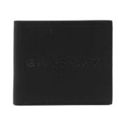 Givenchy Svart Läder Bi-Fold Plånbok Black, Herr