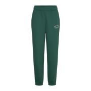 New Balance Grafiska Sweatpants för säsongen Green, Dam