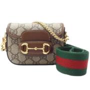 Gucci Vintage Pre-owned Canvas gucci-vskor Beige, Dam