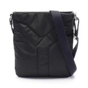 Yves Saint Laurent Vintage Pre-owned Canvas axelremsvskor Black, Dam