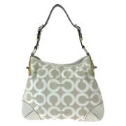 Coach Pre-owned Pre-owned Canvas axelremsvskor White, Dam