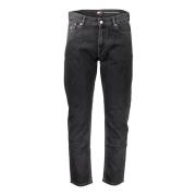 Tommy Hilfiger Svarta Denim Jeans Regular Tapered Black, Herr