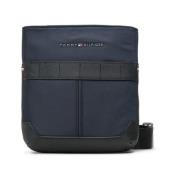 Tommy Hilfiger Stilig Messenger Väska med Logodetalj Blue, Unisex