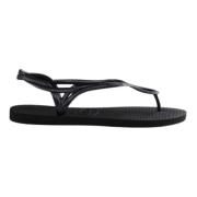 Havaianas Svarta Flip Flops Dam Sommarstil Black, Dam