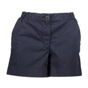 Tommy Hilfiger Blå Damshorts med Elastisk Midja Blue, Dam