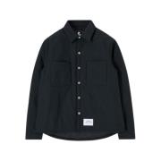 Edwin Vadderad Overshirt LS Sphere Svart Blue, Herr