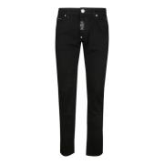 Philipp Plein Straight Jeans Black, Herr