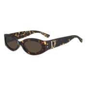 Dsquared2 Stiliga solglasögon i grön nyans Black, Unisex