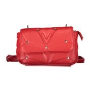 Valentino by Mario Valentino Röd Crossbody Väska med Justerbar Rem Red...