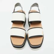 Stella McCartney Pre-owned Pre-owned Tyg sandaler White, Dam