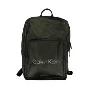 Calvin Klein Grön Polyester Ryggsäck med Laptopfack Green, Unisex