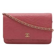 Chanel Vintage Pre-owned Laeder chanel-vskor Pink, Dam