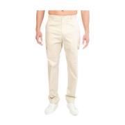 Calvin Klein Crinkle Tech Bomull Cargo Byxor Beige, Herr