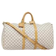 Louis Vuitton Vintage Pre-owned Canvas handvskor White, Dam