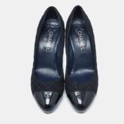 Chanel Vintage Pre-owned Mocka klackskor Blue, Dam