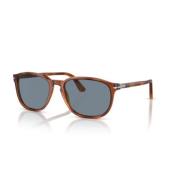 Persol Retro Solglasögon Svart Ram Brown, Unisex