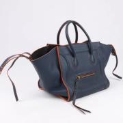 Celine Vintage Pre-owned Laeder handvskor Blue, Dam