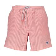 North Sails Randig Strand Boxer Shorts Rosa Män Pink, Herr