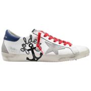 Golden Goose Superstar White Grey Star Sneakers White, Herr