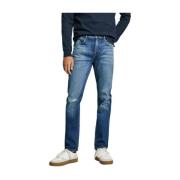 Pepe Jeans Slim Distressed Casual Jeans Blue, Herr