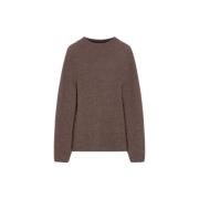 Max Mara Lyxigt Stickat med Minimalistisk Design Brown, Dam