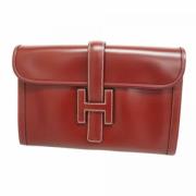 Hermès Vintage Pre-owned Laeder kuvertvskor Red, Dam