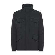 Peuterey Randig Field Jacket Svart Black, Herr