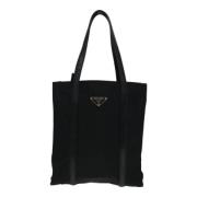 Prada Vintage Pre-owned Canvas prada-vskor Black, Dam