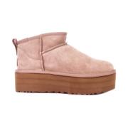 UGG Mocka Logo Stövlar Gummisula Beige, Dam