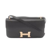 Hermès Vintage Pre-owned Laeder crossbodyvskor Black, Dam