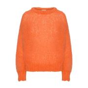 American Dreams Mjuk Alpacka Pullover Stiligt Komfort Orange, Dam