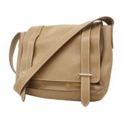 Hermès Vintage Pre-owned Laeder crossbodyvskor Beige, Dam