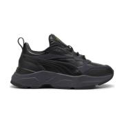 Puma Svarta Lux Fritidssneakers Black, Dam