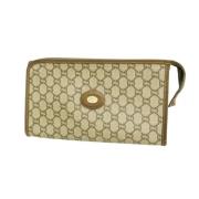 Gucci Vintage Pre-owned Canvas gucci-vskor Beige, Dam