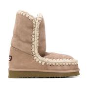 Mou Elegant Beige Ankelboots Beige, Dam